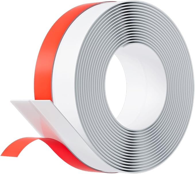 2Inch (W) x 20FT(L) Door Weather Stripping, Door Draft Stopper Silicone Seal Strip, Draft Seal Tape for Doors Windows and Shower Glass Gap