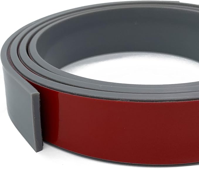 Rubber Seal Strips, Rubber Sheets, Rolls & Strips with Adhesive Backing for DIY Gaskets Material, Warehouse Sealing, Home Application Weather Striping (1” Wide x 1/8" Thick x 10' Long), Gray