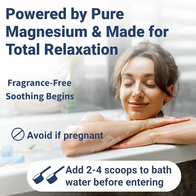 Epsomgel™ Natural Epsom Bath Salts - 750g | 100% Pure Magnesium Sulfate Crystals | Unscented Bath Soak for Relaxation, Comfort & General Wellness