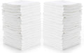 Simpli-Magic 79078 Cotton Washcloths, Pack of 24, 12” x 12”, White