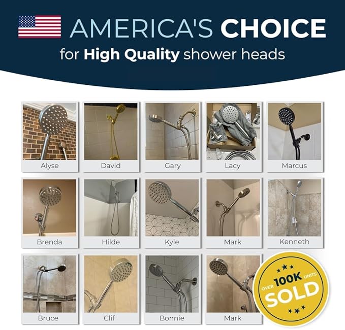 HammerHead Showers Solid Metal Shower Hose Attachment for Showerhead, Extra-Long 72-Inch Universal Replacement Hose for Hand held Shower, Chrome
