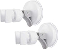 Zhehao Adjustable Shower Head Holder, Removable Suction Cup Shower Head Holder, No Drill Wall Mounted Suction Bracket with Chrome Polished for Marble Glass Metal Ceramic(2,Grey Wrench)