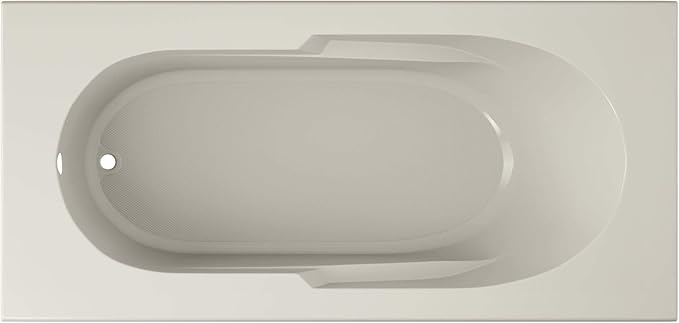 Jacuzzi SIGNATURE Acrylic Drop-In Bathtub, Soaking Sanctuary, Slip Resistant, Universal Drain Placement, 72" (L) x 36" (W), Rectangle, White