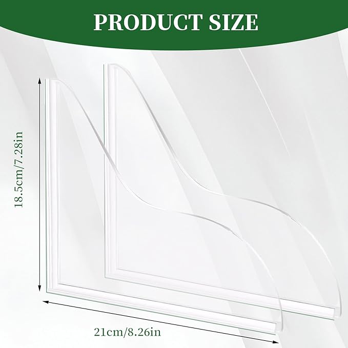 braxan 2 Pcs Splash Guard for Bathtub and Shower, Waterproof Shower Corner Guard to Keep Water in Shower, Easy Installation Bathtub Splash Guard for Bathroom Accessories