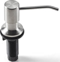 Soap Dispenser for Kitchen Sink (Brushed Nickel), Fit 1-to-1.25-inch Hole, Built in Soap Dispenser, Stainless Steel Pump Replacement