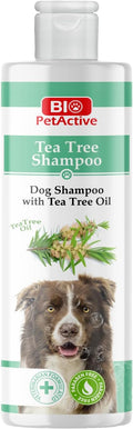 Bio PetActive Tea Tree Oil Dogs Shampoo - Natural Moisturizing & Anti Itch Dog Shampoo, pH Balanced, Paraben Free, Naturally Ingredients, 13.53 Fl oz