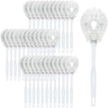LOLA Toilet Bowl Brush w/Curved Head, 36 Pack, Coated Wire, Durable Poly Bristles, Reaches Under Toilet Bowl Rim