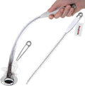 Upgraded Sink Drain Overflow Cleaning Brush, 23.6" Sewer Drain Brush, Bendable Long Pipe Cleaners, Household Sewer Hair Catcher with Cleaning Forceps
