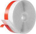 Heavy-Duty 3Inch (W) x 36FT(L) Door Weather Stripping, Extra Thick 2mm Door Draft Stopper Silicone Seal Strip, Draft Seal Tape for Doors Windows and Shower Glass Gap