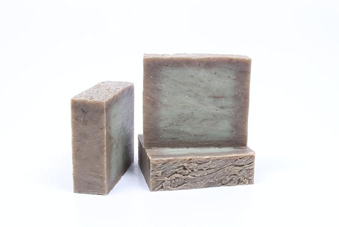3 Pk Vanilla Mint Goat Milk Organic Soap Bars, Handmade in USA, Natural & Cruelty Free (3 Pack, Vanilla mint goat milk)