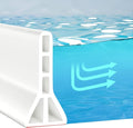 (Upgraded) 3” High Shower Threshold Water Dam 67 Inch Collapsible Shower Barrier Water Barrier Shower Water Stopper Shower Water Guard Dry and Wet Separation for Bathroom Kitchen and More(5.6ft)