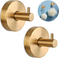 2 Pcs Suction Shower Hooks, Stainless Steel Gold Suction Cup Hook, Removable Shower Holder Towel Rack for Bathroom, Kitchen Glass Door Wall for 15 Lb Heavy Duty Clothes - Gold