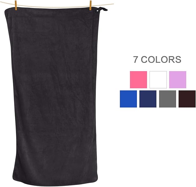 SUNLAND Microfiber Gym Bath Towel Ultra Soft Travel Camping Towel Super Absorbent Swimming Sport Towels for Adults and Children