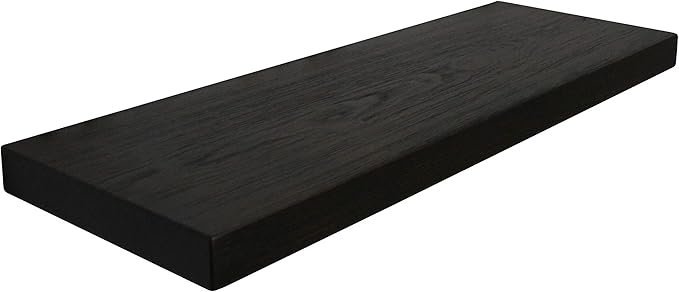 joelsantiques 30 Inch Wooden Floating Shelves for Wall - 30x10x2 in - Made of Natural Wood - Long Heavy Duty Rustic Wall Shelves for Bedroom - Perfect for Living Room, Kitchen - Mocha