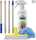 CHOMP! Grout Cleaner Bundle, Includes Long Handle Stand Up Brush, Refreshes Grout and Removes Stains on Tile Floors and Bathroom Walls & Kitchens (4 Pack Set)