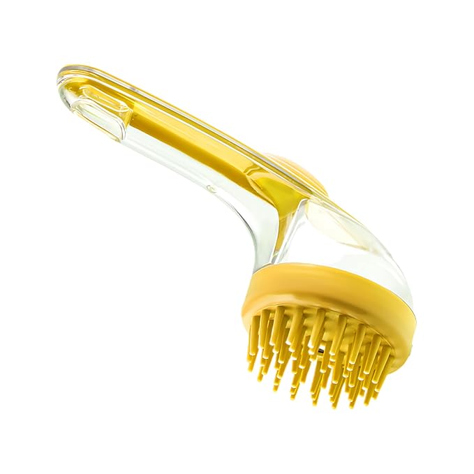 Dog Bath Brush – Cat Grooming Scrubber With Soap Dispenser, Gentle Massage Cleaning Tool | Ideal For Puppies Kittens Pets, Home Bathing, Swimming Pool, Beach, Travel And Professional Groomers
