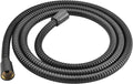 BRIGHT SHOWERS Shower Hose For Hand Held Shower Heads, 79 Inches Cord Extra Long Stainless Steel Hand Shower Hose, Ultra-Flexible Replacement Part with Brass Insert, Matte Black