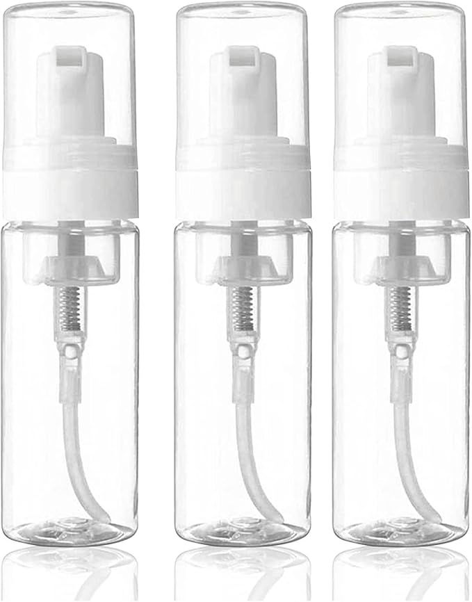SOTICA 3pcs Foam Bottle Dispenser, Refillable Soap Dispenser with Transparent Empty Spray Bottles Foaming Hand Soap Dispenser Bottles 200ml/7OZ Foam Pump Dispenser Bottle