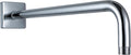 G-Promise All Metal 15.2-Inch Shower Arm with Flange, Wall-Mounted Stainless Steel 90 Degree Shower Extension Pipe Replacement for Fixed Shower Heads, Chrome