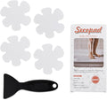 Bathtub Stickers Non-Slip, Safety Shower Treads Adhesive Appliques with Premium Scraper (White)