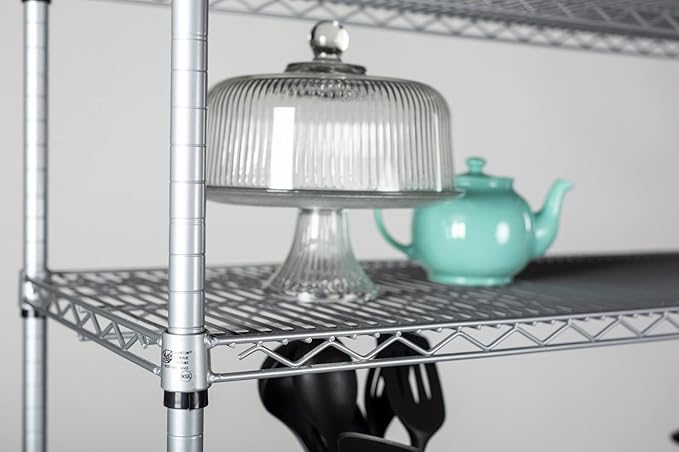 Omega 14" Deep x 60" Wide x 36" High 3 Tier Gray Starter Shelving Unit