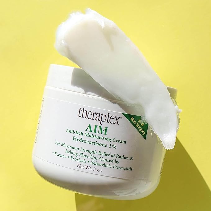 Theraplex AIM - Anti-Itch Moisturizing Cream (3 oz) - Non-stinging, Relieves Itching, Rashes, Flare Ups - Helps Repair & Restore the Skin's Natural Protective Barrier
