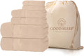 100% Cotton Bath Towel Set, Set of 6 Bath Towels, 2 Bath Towel, 2 Hand Towels, 2 Wash Cloths for Showering, Highly Absorbent Bathroom Set, Super Soft & Quick Dry Towels for Bathroom, Blush