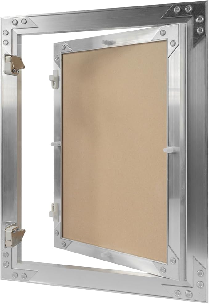 10" x 14" Inch Aluminum Drywall Access Panel - Service Shaft Door - Plumbing, Electricity, Heating, Alarm Wall Inspection hatch for Drywall - Bathroom Service Access Hole Cover