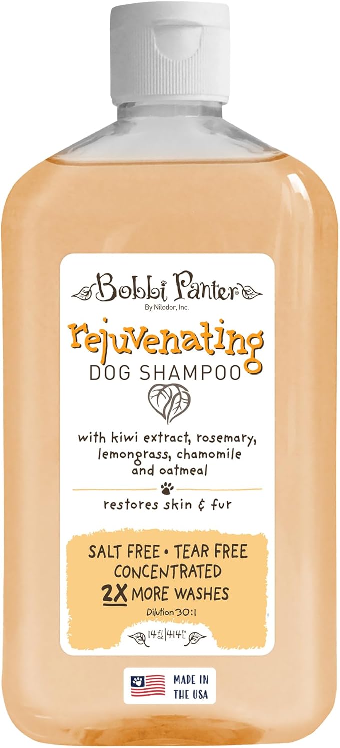 Bobbi Panter Rejuvenating Dog Shampoo, Restores & Revitalizes Skin & Fur, Orange Citrus Scent - 30:1 Concentrated Formula, Made in The USA, Trusted by Professional Groomers, 14 oz. (Case of 12)