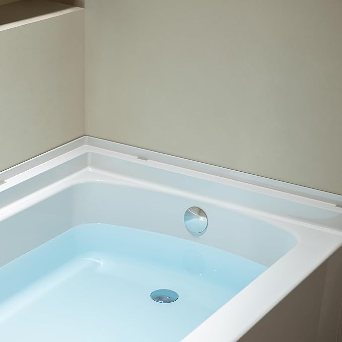 WOODBRIDGE 60” x 32” Alcove Soaking Bathtub in white with Right-Hand Drain Hole