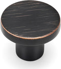 Ravinte 5 Pack Cabinet Knobs Oil Rubbed Bronze Kitchen Cabinet Knobs Round Dresser Drawer Pulls Closet Door Pulls 1-1/5 Inch