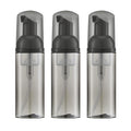 2oz Foam Bottle (3PCS) Empty Foaming Pump Dispenser for Hand Soap, Lash Cleanser, Shampoo to Travel (60ml, Black)