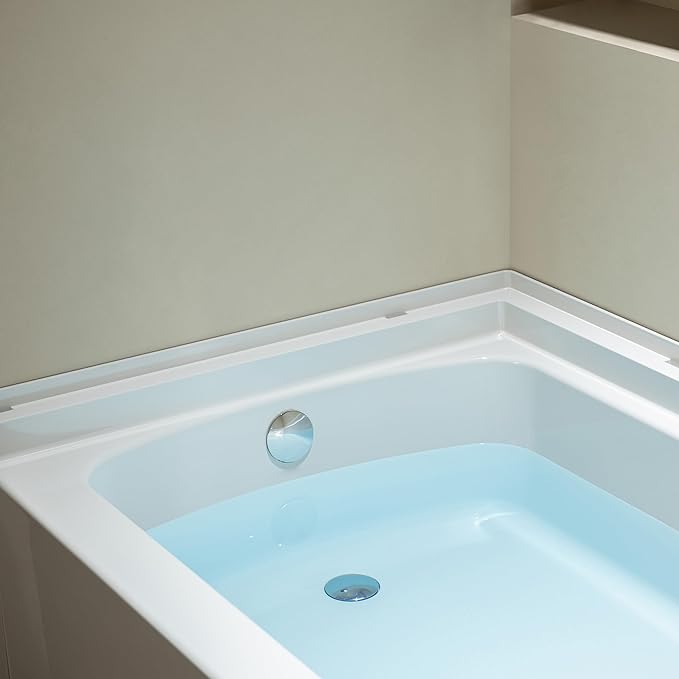 WOODBRIDGE 60” x 32” Alcove Soaking Bathtub in white with Left-Hand Drain Hole
