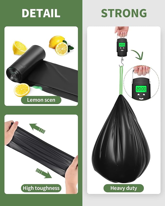 25 Portable Camping Toilet Bags Drawstring, 8 Gal Compost Bags for Potty Adults, Outdoor Waste Bag for 5 Gallon Bucket Bathroom Travel Backpacking