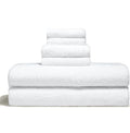 Italic Ultraplush Luxe 6 Piece Towel Set – 2 Bath Sheets, 2 Hand Towels, 2 Washcloths – 800GSM Soft, Highly Absorbent & Quick Drying, Resort Grade 100% Australian Cotton Towels (White)