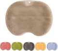 2026 New Silicone Shower Foot Scrubber Mat, Foot Back Cleaning Pad Back Washer Exfoliating Bath Wash Pad, Shower Foot Scrubber Mat with Non-Slip Suction Cups (Brown)