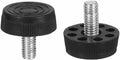 M8x17x30mm(DxLxOD) Screw on Furniture Glide Leveling Feet - 20Pack - Good for Furniture - Adjustable Thread Furniture Levelers - Black