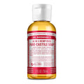 Dr. Bronner's - Pure-Castile Liquid Soap (Rose, 2 ounce) - Made with Organic Oils, 18-in-1 Uses: Face, Body, Hair, Laundry, Pets and Dishes, Concentrated, Vegan, Non-GMO