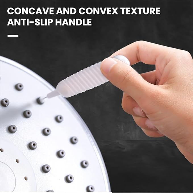 Multifunctional Shower Cleaning Tools Shower Cleaning Brush,2025 Upgrade Shower Head Cleaning Brush for Small Hole with Storage Boxes for Household Bathroom. (10 Pack)