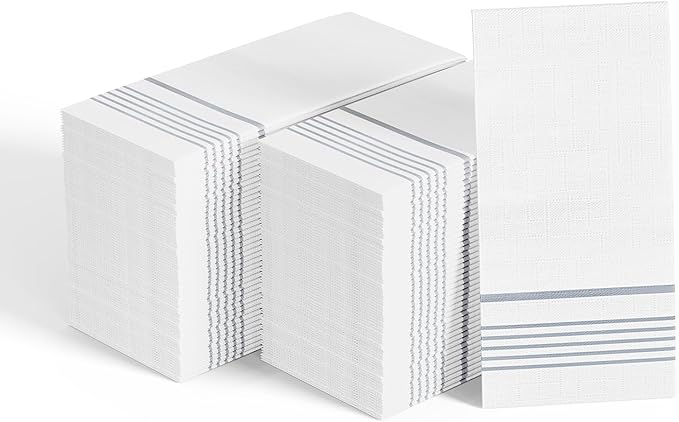 400 Pack Paper Napkins, Disposable Guest Towels Party Dinner Napkins Soft, Absorbent 3-Ply Hand Towels for Bathroom, Wedding and Events
