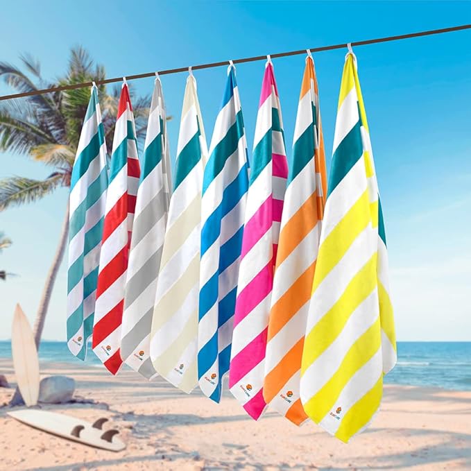 SUN CUBE Microfiber Beach Towel, Quick Dry Sand Free Beach Towel, Lightweight, Compact for Travel Swim Sports Camping, Packable Sand Resistant Towel Adult - Pink 78x35 Inches