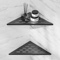 lives Corner Shower Shelves 2 Pack, 10" Black Corner Shelf for Bathroom, 304 Stainless Steel Grout in Bathroom Shower Shelf for Tiled Wall, Waterproof, Easy Install (Matte Black,10")