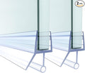 Shower Door Bottom Seal,2 PCS 5/16" X 36" Shower Sweep for 5/16 Inch Glass,Frameless Glass Seal Strip to Seal 11mm Gap,Stop Shower Leaks and Create a Water Barrier