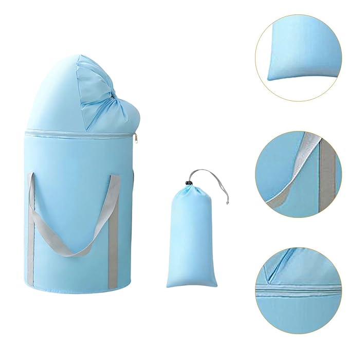 Foot Bath Bucket Household Foot Bath Bag Portable Foot Soaking Bucket Foot Bath Soak Tub for Outdoor Camping Dorm Hotel Home, Blue