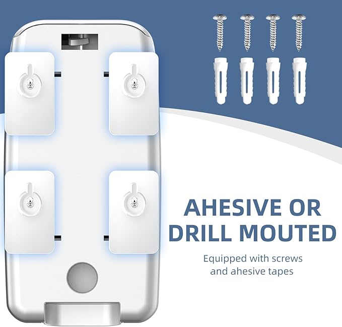 Soap Dispenser Wall Mount 28oz Commercial Hand Soap Dispenser for Bathroom Liquid Gel Hand Sanitizer Dispenser No Drilling White