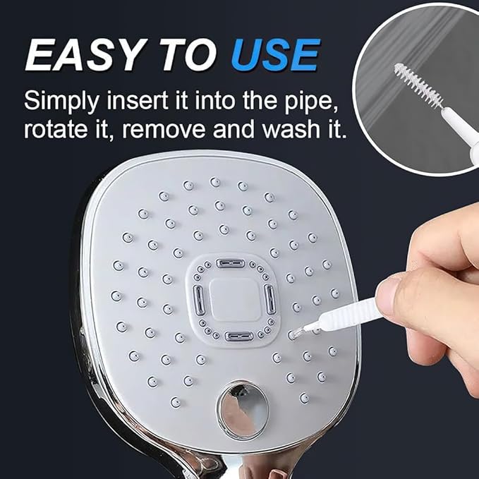 Multifunctional Shower Cleaning Tools Shower Cleaning Brush,2025 Upgrade Shower Head Cleaning Brush for Small Hole with Storage Boxes for Household Bathroom. (10 Pack)