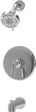 Elm Single Handle Wall Mounted Tub and Shower Trim Kit with Diverter Lever in Polished Chrome (Valve Not Included) - 559215TRM