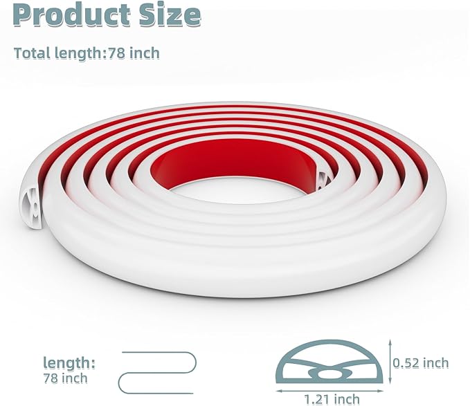 78Inch New Shower Threshold Water Dam Barrier,Collapsible Self-Adhesive Silicone Shower Water Guard for Bathroom Bathtub and Kitchen,Shower Water Blocker Suitable for Wheelchair Access(White)