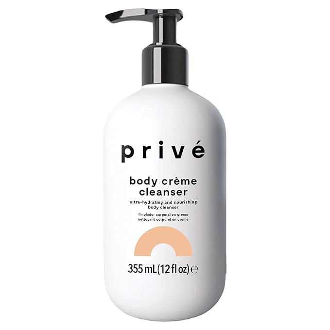 Privé Ultra-Hydrating Body Creme Cleanser - for Dry Skin, Moisturizing Cleanser - Gentle Every Day Spa-Like Indulgence - Suitable for Sensitive Skin - 12 fl oz