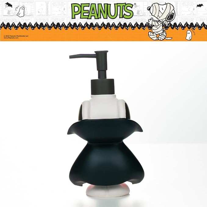 Peanuts Snoopy Vampire Soap/Lotion/Hand Sanitizer Resin Pump Dispenser, 14.81 Ounces, (Officially Licensed Product) by Franco Collectibles